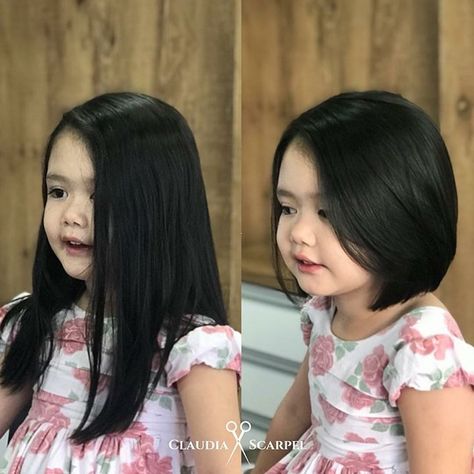 Bob Cut For Kids, Toddler Haircut Girl, Toddler Bob Haircut, Kids Girl Haircuts, Kids Short Haircuts, Bob Pendek, Toddler Girl Haircut, Kids Bob Haircut