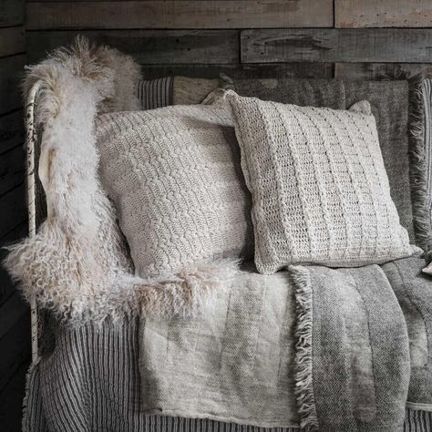 Creating a fresh look in your home can be as simple as a new luxury cushion or throw, placed beautifully in your space. Whether you're looking for 100% linen or authentic Nordic sheepskin, you'll find something that’s just the right fit for you. All our blankets and cushions are beautifully tactile - we're slightly obsessed with texture here! So snuggle up with our sumptuous colours and carefully selected materials, and get really cosy. Japandi Living Room Design, Japandi Bedroom Ideas, Japandi Home Decor, Japandi Living Room, Cushions Uk, Japandi Interior Design, Nordic House, Japandi Living, Scandi Decor