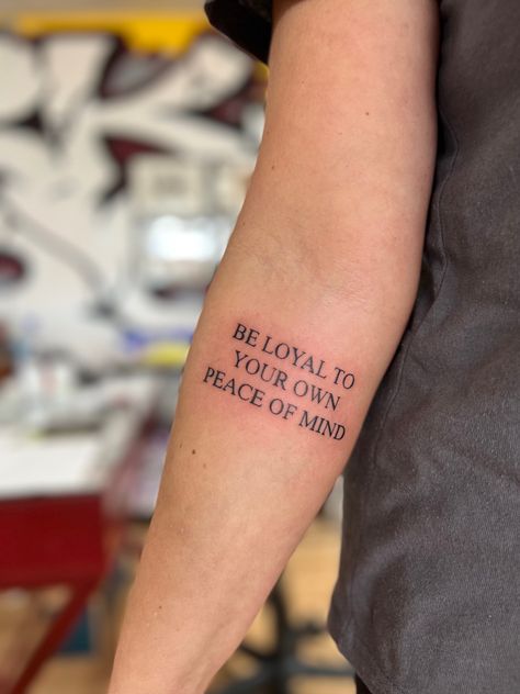 Restart Tattoo, Tattoo Quote Placement, Peace Of Mind Tattoo, Simple Mens Tattoos, Tattoo Quotes Men, Back Tattoo Quotes, Let It Go Tattoo, Tattoos Placement, Short Quote Tattoos