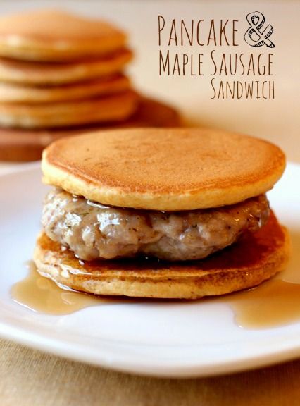 Say goodbye to the drive-thru and make these pancake and sausage sandwiches at home - The best pork sausage patty recipe ever! www.mantitlement.com Breakfast Sandwich Ideas, Pancake Sandwich, Maple Sausage, Pancake Sausage, Sausage Sandwich, Homemade Sausage Recipes, Sausage Patties, Breakfast Sandwich Recipes, Sausage Sandwiches