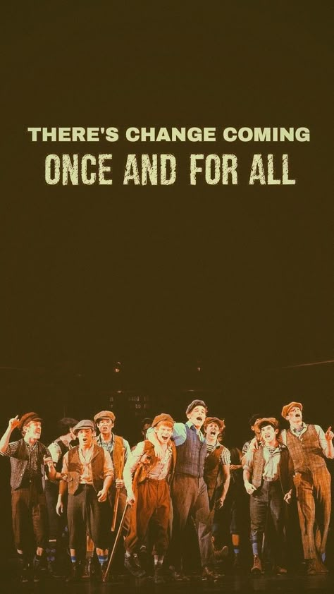 Newsies Broadway Aesthetic, Newsies Broadway Wallpaper, Theater Phone Wallpaper, Musical Theater Background, Broadway Playlist Cover, Newsies Wallpaper Iphone, Theater Wallpaper Aesthetic, Newsies The Musical, Musical Wallpaper Broadway