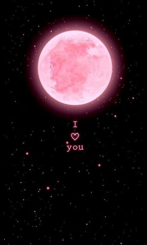 I Love You To The Moon And Back, Pink Moon Wallpaper, Iphone Wallpaper Moon, Mobile Phone Wallpaper, Sky Pink, Iphone Wallpaper Sky, Tumblr Love, Planets Wallpaper, Wallpaper Iphone Disney