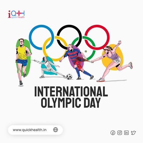 Today on the occasion of International Olympic Day, we should spread awareness about the importance of sports in our lives. Happy International Olympic Day! . . #olympic #InternationalOlympicDay #iqh International Sports Day, International Olympic Day, Importance Of Sports, Orange Theory, The Olympic Games, Ecommerce Web, Sports Wall, Sports Day, Website Designing