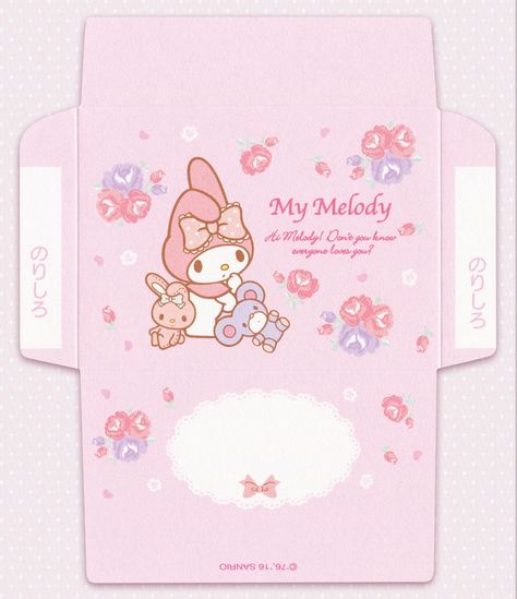 Hello Kitty Envelope Printable, My Melody Envelope Template, Cute Envelope Printable, Sanrio Letter Template, My Melody Envelope Printable, Hello Kitty Envelope Template, Sanrio Envelope Printable, Sanrio Envelope Template Printable, Sanrio Printables Templates