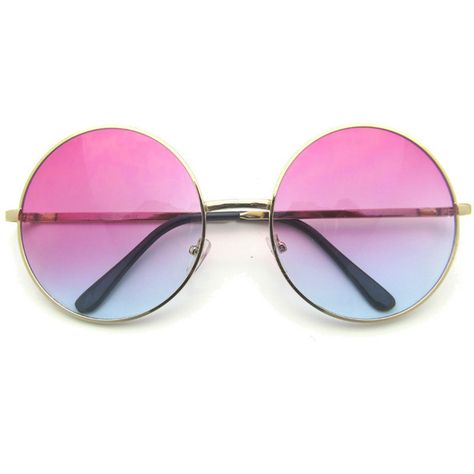 (SOLD OUT) Round Circle Sunglasses with Pink and Blue Lenses ($6) ❤ liked on Polyvore featuring accessories, eyewear, sunglasses, circle glasses, circular lens sunglasses, round lens sunglasses, circle lens sunglasses and blue lens sunglasses Sunglasses Circle, Blue Lens Sunglasses, Circular Glasses, Sunglasses Colorful, Circular Sunglasses, Colorful Sunglasses, Circle Glasses, Round Lens Sunglasses, Circle Lens