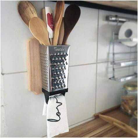 Kraf Diy, Kitchen Crafts, Kitchen Utensil, Décor Diy, Utensil Holder, Diy Home Crafts, Diy Kitchen, Home Decor Kitchen, A Kitchen