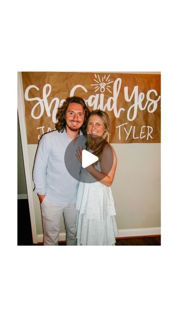 BANNERS BY Q!! on Instagram: "She said yes!! Congratulations Jasmine and Tyler!!🤍🥳💍✨🍾💒👰🏼‍♀️

#engaged #wedding #bride #bridetobe #love #weddinginspiration #engagement #weddingplanning #weddinginspo #shesaidyes #weddings #engagementring #isaidyes #engagementphotos #gettingmarried #groom #theknot #bridal #ido #proposal #painting #art #drawing #paint #paintings #banner #design #bannerdesign #poster #banners" She Said Yes, I Said Yes, Prom Pictures, She Said, Painting Art, Art Drawing, Banner Design, Wedding Bride, Wedding Inspo