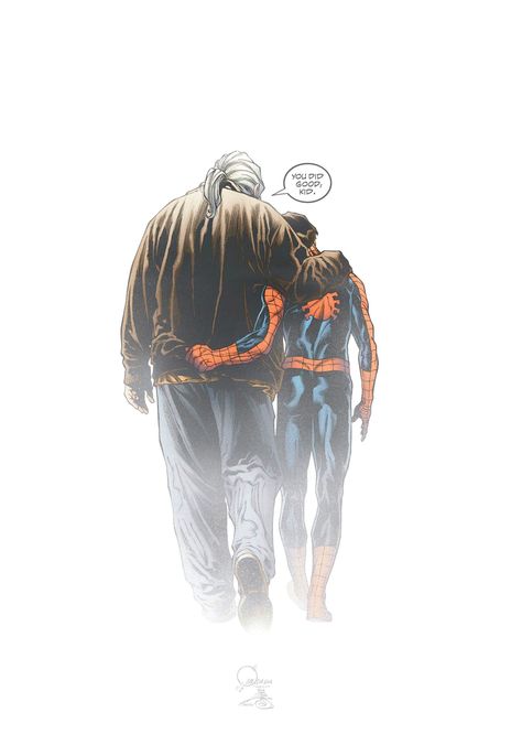 You Did Good Kid Time To Rest Now. Joe Quesada, Uncle Ben, Ultimate Spider Man, Comic Book, Spiderman, Comics