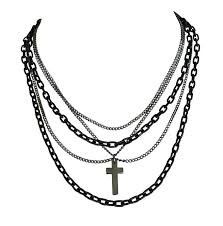 Gothic 80s, Chain Cross Necklace, Emo Jewelry, Necklace With Cross, Cross Choker Necklace, Necklaces Choker, Goth Necklace, Grunge Jewelry, Cross Choker