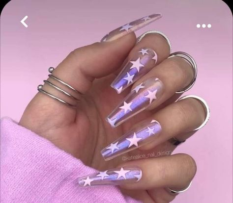 Sprinkle Nails, Ballerina Nails Designs, Purple Acrylic Nails, Magic Nails, Purple Acrylic, Unique Acrylic Nails, Ballerina Nails, Holographic Nails, Fabulous Nails