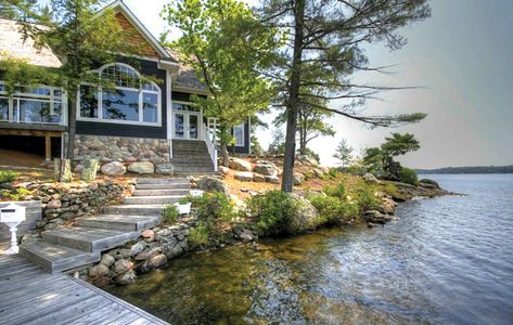 Lake Muskoka, Lake Houses Exterior, Summer Cabin, Lakeside Living, Lake Living, Dream Cottage, Lake Cottage, Body Of Water, Lake Cabins