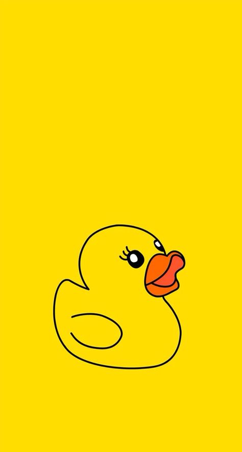 Cute Matilda Wallpaper, Cute Wallpapers For Phone, Cute Iphone Wallpapers, Wallpaper Tumblr Lockscreen, Iphone Wallpaper Yellow, Pastel Iphone Wallpaper, Wallpapers For Phone, Yellow Aesthetic Pastel, Duck Wallpaper