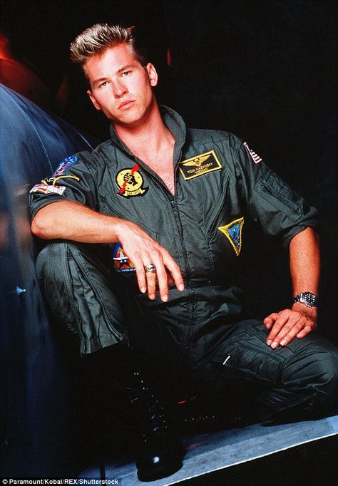 Topgun Iceman, Green Uniform, Kelly Mcgillis, Tom Cruise Movies, Tears In Eyes, Uniform Costume, Hollywood Men, Val Kilmer, Cotton Jumpsuit