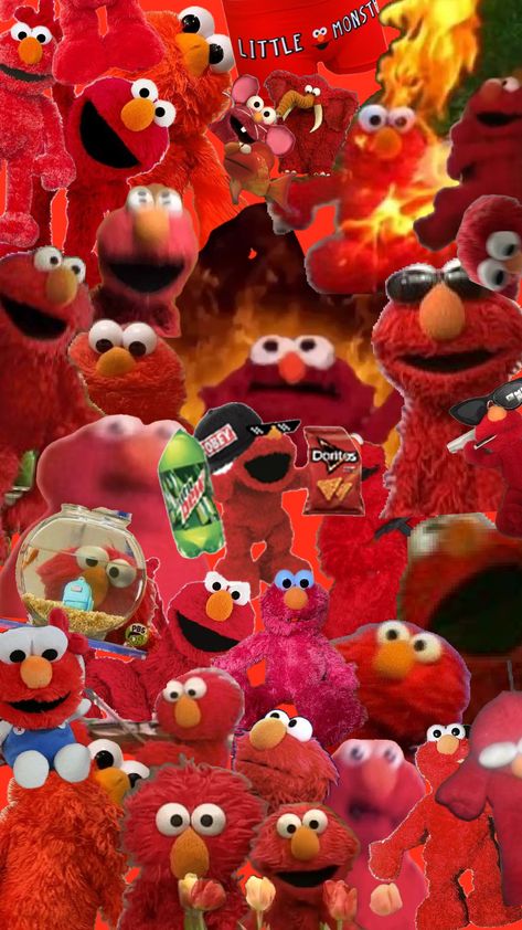 Elmo wallpaper #elmo #redaesthetic #wallpaper #red #violetshuffle Elmo And Cookie Monster Matching Wallpaper, Elmo Background Aesthetic, Elmo Cute Wallpaper, Funny Elmo Wallpaper, Red Background Aesthetic Wallpaper, Elmo Background, Elmo Wallpaper Iphone, Elmo Wallpaper Aesthetic, Wallpaper Elmo