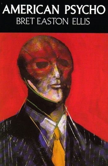 Bret Easton Ellis, American Psycho, 1991 | - terrifying cover illustration by Marshall Arisman Postmodern Literature, Bret Easton Ellis, Disturbing Books, Investment Banker, Patrick Bateman, Scary Books, Best Book Covers, Owen Wilson, Horror Novel