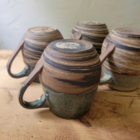 New mug shape! Marbled clay & rounded base🍐 DM if you wana snag one while they're still toasty! #marbledclay #freshoutofthekiln #kilnunloading #stonewarepottery #handmadeceramics #vermontarts #vtarts #potterymug #artisanceramics #wheelthrownmug #supporthandmade #handmadevermont #vtmade #mugart Mason Stains Pottery, Marbled Clay Pottery, Marbled Ceramics, Mug Shapes, Marble Mug, Marble Mugs, Marble Ceramic, Sun Burn, Marbled Clay