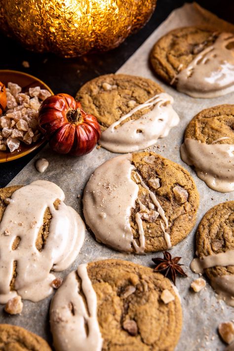 Cookies With Brown Butter, Brown Butter Icing, Chewy Ginger Cookies, Half Baked Harvest Recipes, Cinnamon Roll Bread, Pumpkin Cream Cheese Muffins, Pumpkin Coffee Cakes, Cream Cheese Muffins, Butter Icing