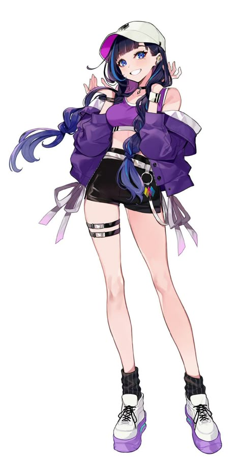 A Drawing, An Anime, Anime Character, A Girl, Purple, Twitter, Hair, Anime, Clothes