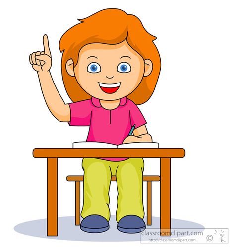 Raising Hands In Classroom, Classroom Illustration, French Practice, School Planning, Classroom Clipart, French Teaching Resources, Clip Art Library, Second Semester, French Grammar