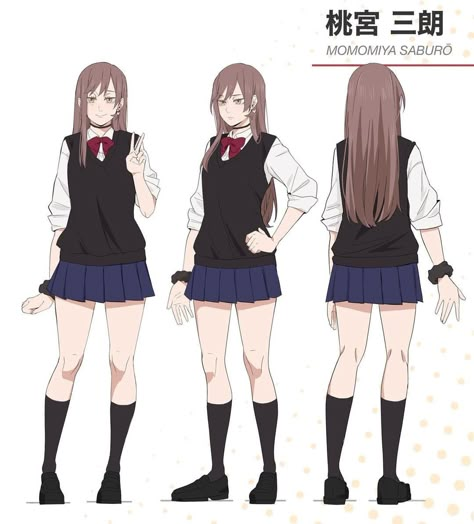 Blind Girl, Character Model Sheet, Haikyuu Karasuno, Haikyuu Manga, Haikyuu Characters, Haikyuu Fanart, Yandere Simulator, Character Sheet, Anime Oc