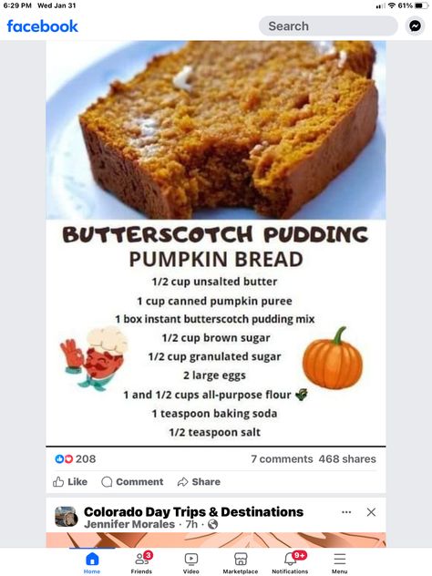 Pumpkin Butterscotch Cookies, Butterscotch Bread, One Bowl Banana Bread, Pumpkin Butterscotch, Small Batch Baking, Strawberry Dessert Recipes, Butterscotch Pudding, Gf Desserts, Strawberry Desserts