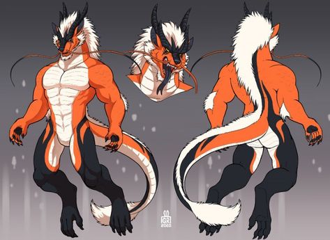 Dragon Reference, Eastern Dragon, Dragon Sketch, Dragon City, Werewolf Art, Fiction Idea, Anthro Dragon, Dragon Artwork, Creature Concept Art