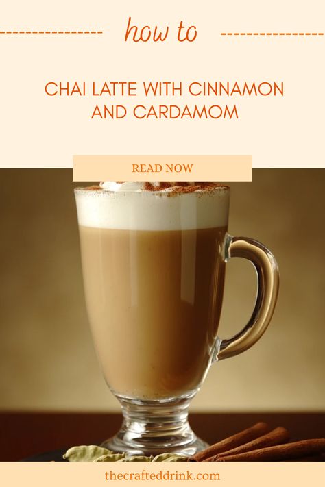 A delicious Chai Tea Latte topped with cinnamon and cardamom, showcasing a warm, inviting drink perfect for tea lovers. Uses 1 image. Chai Tea Latte, Unique Tea, Easy Homemade Recipes, Homemade Recipe, Tea Latte, Chai Latte, Herbal Blends, Chai Tea, Tea Recipes