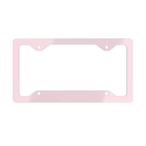 Express yourself with metal license plate frames. Made with a white aluminium base with a slick glossy finish and a silver backing. All plates come with pre-drilled holes for easy installation. Available in one size: 12.3" x 6.5" (31.1cm x 16.5cm) **Check local state legislation regarding License Plate Frame shapes and sizes before ordering. ♡ Material: white aluminum with a glossy finish ♡ One size: 12.3" x 6.5" (31.1cm x 16.5cm) ♡ Silver backing ♡ Pre-drilled holes Shipping: Please allow 1-3 b Cute License Plates, Aesthetic License Plate Frame, License Plate Ideas, Cute License Plate Frame, Pink License Plate, Sparkly License Plate Frame, Pink License Plate Frame, Cute Car Decor, Z Car