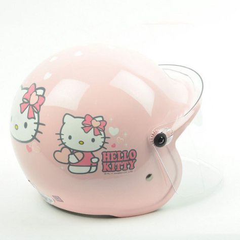 Dream Vehicles, Creative Jobs, Hello Kit, Helmet Design, Vroom Vroom, Kawaii Clothes, Motorcycle Helmets, Fashion Shoes, Hello Kitty