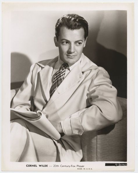 Cornel Wilde Cornel Wilde, Star Paper, Man Movies, I Love Lucy, Wearing A Hat, Movie Star, Movie Photo, Silver Screen, Classic Man