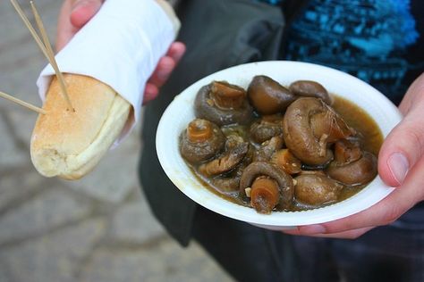 Bristol Ren Faire Mushrooms Medieval Theme, Renn Faire, Garlic Butter Mushrooms, Medieval Recipes, Mushroom Recipe, Shrimp Tempura, Ren Fair, Garlic Mushrooms, Medieval Life