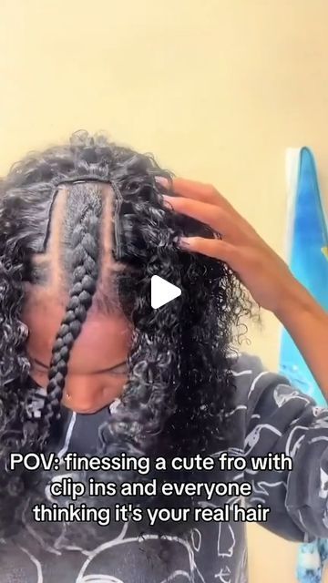 BetterLength Hair on Instagram: "Protective Styles with Middle Part, Side Part, and Flip Over using Clip-Ins! 😍
Which one do you like? 
.
.
Find the most natural clip ins that can be styled like your hair on our website (link in bio) 👆🏽
1 bundle is enough for full head 
If you are not sure which texture works with your hair, feel free to DM us some pics for suggestions 🥰
.
. 
Thanks @shaunaemoni @ashtakeoff for these tutorials 😘❤️ 
#betterlength #clipin #clipinsfornaturalhair #naturalhairstyles  #protectivestyles" Clip In Braid Pattern, Side Part Clip Ins, Texture Words, Middle Part, Half Up Half Down Hair, Hair Fashion, Side Part, Middle Parts, Half Up Hair