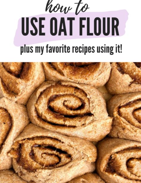 Recipes Using Oat Flour Baking, Bread Made With Oat Flour, How To Bake With Oat Flour, Keto Oat Flour Recipes, Oat Flour Desserts Healthy, Oat Flour Recipes Cookies, Oatmeal Flour Bread, Oat Flour Cookies Healthy, Baking With Oat Flour