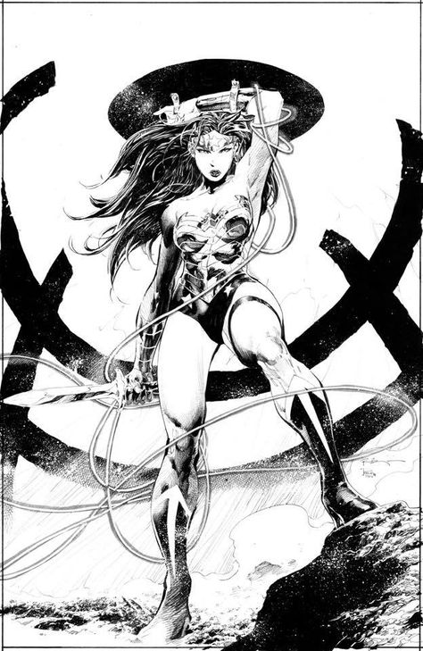 Wonder Woman Drawing, Terror Art, Western Comics, Graphic Novel Art, Artist Sketches, Artist Alley, Marvel Vs Dc, Drawing Expressions, Concept Art Drawing