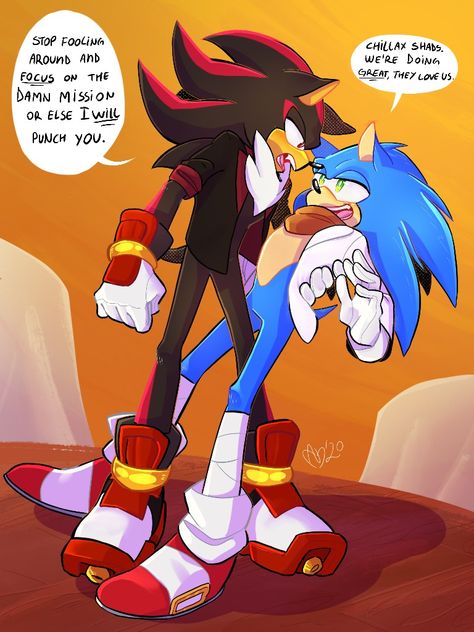 Sonic X Shadow Fanart, Shadow Sonic, Paint Illustration, Sonic Heroes, Sonic Funny, Sonic Fan Characters, Sonic Franchise, Hedgehog Art, Sonic And Shadow