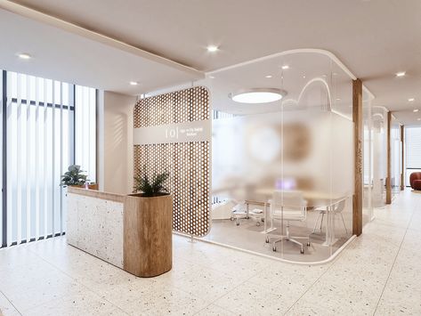 Modern Healthcare Design, Small Dental Clinic Design, Small Clinic Design, Dental Clinic Reception Design, Dental Clinic Reception, Clinic Reception, Dentistry Clinic, Dental Design Interior, Medical Clinic Design