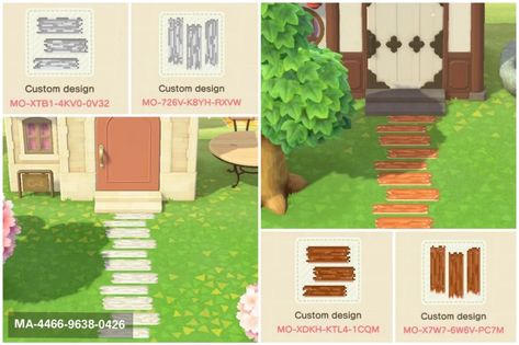 Qr Code Animal Crossing, Animal Crossing Paths, Acnh Path, Wood Path, Animal Crossing Design Codes, Ac Qr Codes, Wooden Path, Animal Crossing Patterns, Acnh Paths