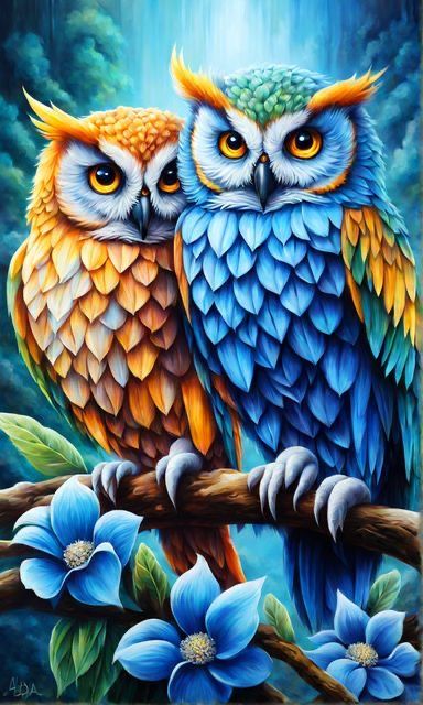 African Animals Art, Owls Pictures, Owl Nail Art, Colorful Animal Paintings, Owls Wallpaper, Owl Cards, Cute Owls Wallpaper, Beautiful Owls, Owl Artwork