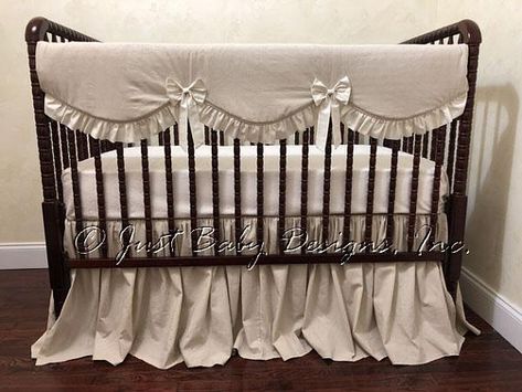 Natural Linen Baby Bedding Set - Neutral Nursery Bedding, Linen Crib Bedding, Crib Rail Cover, 1 - 4 pieces Baby Bedding Girl, Neutral Nursery Bedding, Neutral Baby Bedding, Gender Neutral Crib Bedding, Linen Crib Bedding, Floral Baby Bedding, Girl Crib Bedding, Floral Crib Sheet