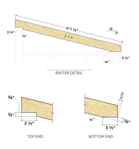 Complete plans and dimensions on how to build a lean-to style roof structure. Free 4x8 lean-to shed plans for your next DIY project! 4x8 Lean To Shed Plans Free, Garage Framing Plans, How To Build A Lean To Roof, Shed Roof Framing, Lean To Carport, Building A Shed Roof, Garden Shed Diy, Lean To Roof, Lean To Shed Plans