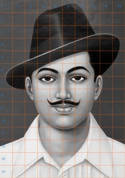 Bhagat Singh Drawing Easy, Bhagat Singh Drawing, Human Drawings, Buddha Background, Pencil Drawing Inspiration, Beautiful Pencil Drawings, Bull Painting, Pencil Drawing Images, Buddhist Art Drawing