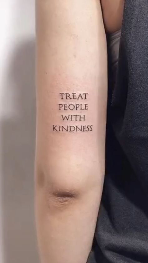 Kill Them With Kindness Tattoo, Karma Rules Tattoo Harry Styles, Kill People With Kindness, Treat People With Kindness Tattoo, Harry Styles Treat People With Kindness Tattoo, Kindness Tattoo, Harry Styles Treat People With Kindness, Treat People With Kindness Poster, Harry Tattoos