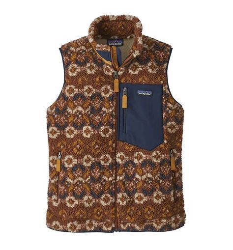 Patagonia Women’s Classic Retro-X Vest in Sisu Brown Fleece Vest Outfit, Fleece Vest Women, Patagonia Retro X, Patagonia Style, Patagonia Fleece Vest, Patagonia Outfit, Womens Outdoor Clothing, Vest Outfit, Patagonia Fleece