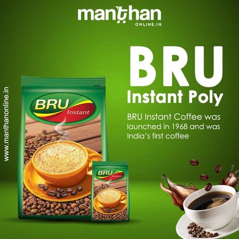 Bru Coffee, Coffee Wallpaper, Dairy Drinks, Food Graphic Design, Flyer And Poster Design, Food Poster Design, Coffee Poster, Instant Coffee, Coffee Design