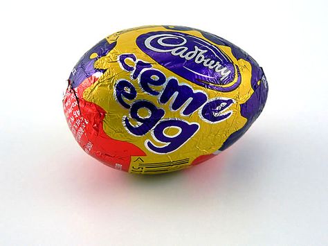 Cadbury Creme Egg.  Hands down my favorite candy of all time...part of my sorority nickname.  :-) Cadbury Easter Eggs, Uk Chocolate, Cream Eggs, Cadbury Eggs, Cadbury Creme Egg, Popular Candy, Candy Egg, Cadbury Chocolate, Creme Egg