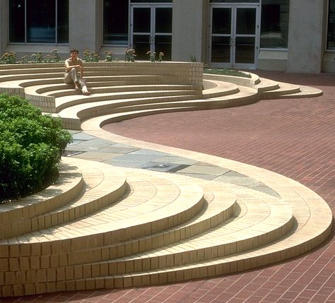 New Jersey's 'Done Deal': Destroying a Historic Resource With False Choices | Charles A. Birnbaum Landscape Architecture Drawing, Outdoor Steps, Rest Area, Architectural Models, Landscape Elements, Architecture Concept Drawings, Landscape Architecture Design, Parking Design, Public Spaces