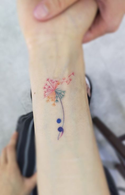 Your Story Isnt Over Tattoo, Watercolor Wrist Tattoo, Just Breathe Tattoo, Fingerprint Tattoos, Toe Tattoos, Couple Tattoos Unique, Cool Wrist Tattoos, Flower Wrist Tattoos, Beautiful Tattoos For Women