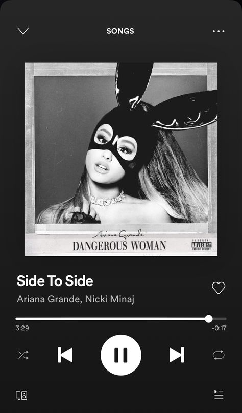 Side To Side Ariana, Ariana Grande Poster, Ariana Grande Dangerous, Ariana Grande Lyrics, Ariana Grande Album, Not Musik, Ariana Grande Songs, Ariana Grande Dangerous Woman, Music Poster Ideas