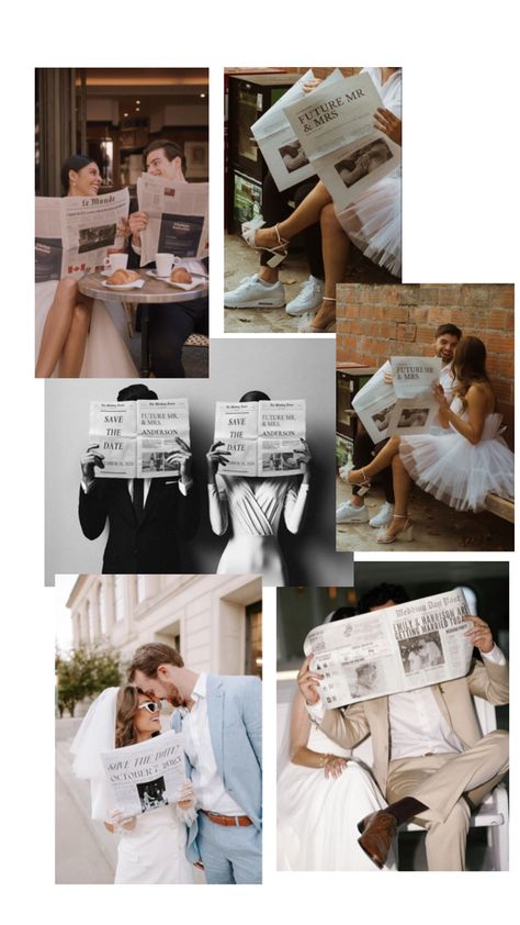 Newspaper Themed Photoshoot With Newspaper, Newspaper Photoshoot, Wedding Newspaper, Themed Wedding, Wedding Photoshoot, Newspaper, Mexico