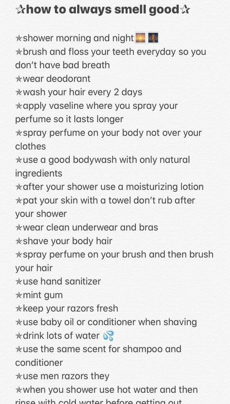 Where To Put Deodorant, How To Make Yourself Smell Good, How To Make Ur Cooch Smell Good, Better Breath Smell, How To Have Good Smelling Breath, Drinks That Make You Smell Good Down There, How To Stay Smelling Fresh All Day, How To Smell Good On A Budget, How To Have Fresh Breath All Day